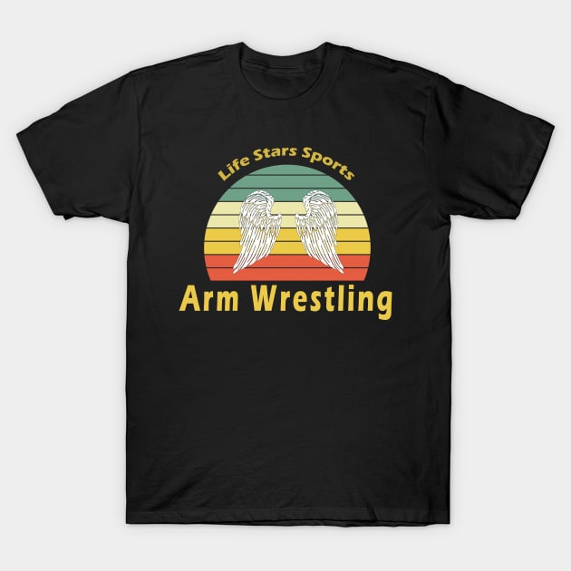 Sport Arm Wrestling T-Shirt by My Artsam